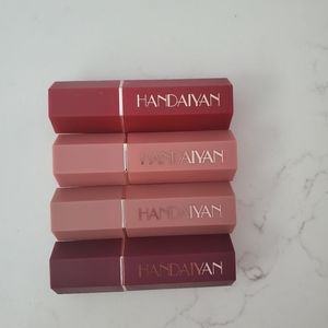 Four different color lipstick